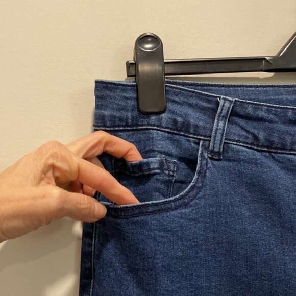 Laura Blue Crop Studded Ankle Jeans size 14 - Picture 8 of 13